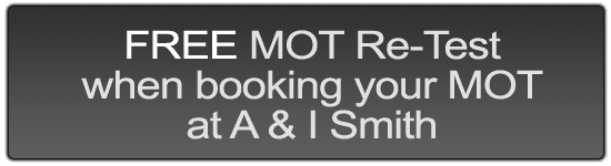 Free MOT Re-Test when booking your MOT at A & I Smith